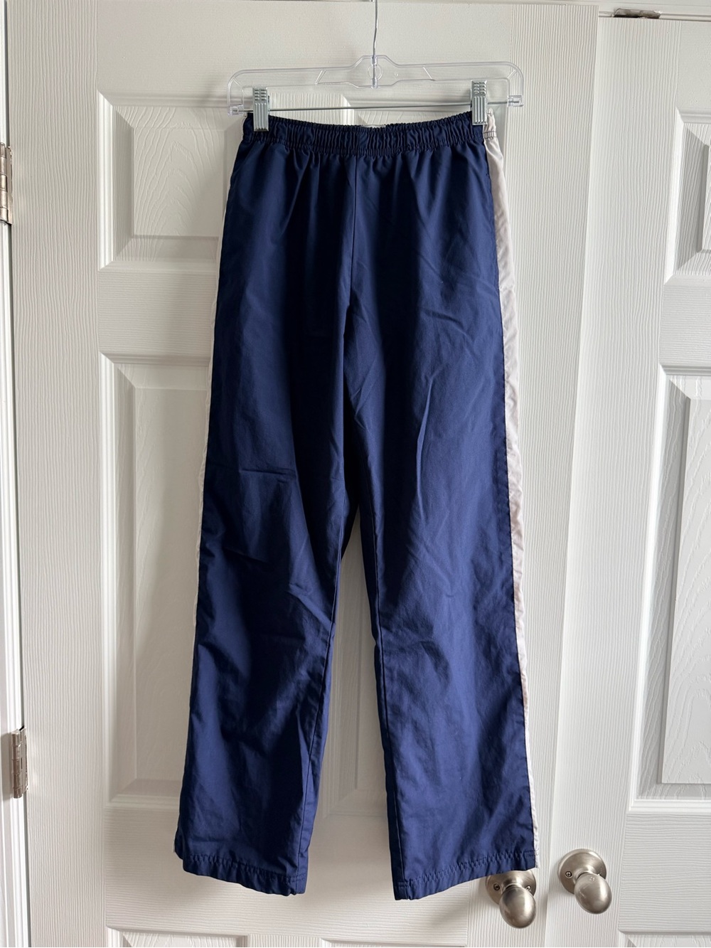 Soffe Navy Swish Pants with White Side Stripe